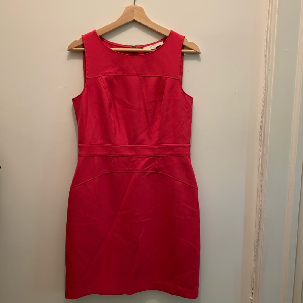 Hot Pink Sleeveless Loft Dress